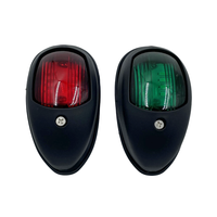 Feu de navigation LED rouge et vert étanche 12V pour coque et arrière de bateau, signalisation marine pour yacht