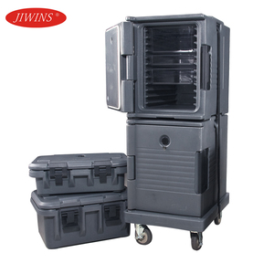 JIWINS - Contenedor de Alimentos Aislado Comercial Gris de PE+PU con Ruedas, Doble Capacidad, para Buffet, Hotel, <span class=keywords><strong>Restaurante</strong></span> y Catering - Product Image 3