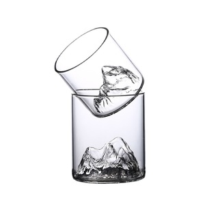 Tazza da tè a doppio strato a forma <span class=keywords><strong>di</strong></span> montagna, senza coperchio, senza manico, moderna e minimalista, per colazione, latte, succo, vino, uso domestico - Product Image 5