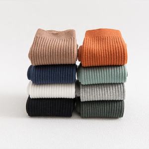 Men's Crew <b>Socks</b> Solid Knitted Cotton Breathable Daily Wear Autumn Style Beige Gray <b>Orange</b> Blue White Black Green - Product Image 5