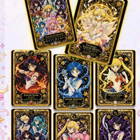 YQ 100 piezas, la colección definitiva de tarjetas de Sailor Moon, tarjetas coleccionables de metal de alta calidad Moonlight Heartbeat: Material escolar