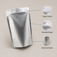 Sacs en aluminium de qualité alimentaire, taille personnalisée, écologiques, recyclables, résistants à l'humidité, pour fruits secs