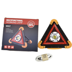 Xách tay Tripod <span class=keywords><strong>COB</strong></span> an toàn màu đỏ cảnh báo dấu hiệu bảo trì xe phản quang USB sạc ABS Ngọn Đuốc Đèn pin Led làm việc ánh sáng - Product Image 1