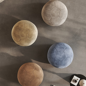 Dali Plein Cuir Givré Football Chaussure À Langer Tabouret Chambre Dressing Salon Design Nouveau Produit Pédale - Product Image 2