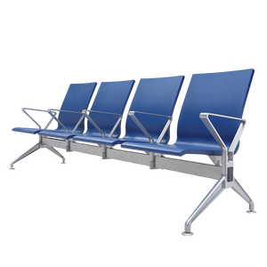 Chaise élégante 3 places avec accoudoirs pour aéroports, halls de banques et hôpitaux – Conception durable - Product Image 3