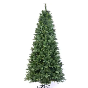 10 Functions Controller 6ft 7ft 8ft PE PVC Pine Needle Artificial Christmas Tree With Lights Christmas Decoration Supplies