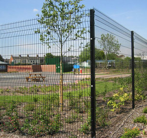 Les panneaux de clôture rigides en métal extérieur commercial ont soudé la barrière de jardin du <span class=keywords><strong>grillage</strong></span> 3D - Product Image 3