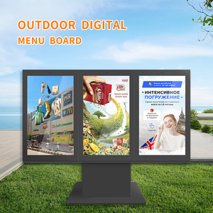 43-86 pulgadas 3500NITs brillo pantallas triples para exteriores pantalla de publicidad de pie táctil inteligente - Product Image 3
