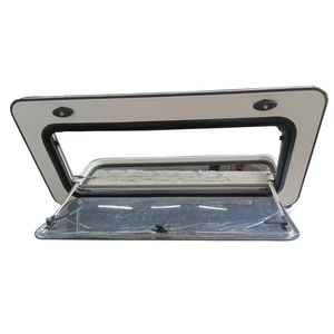 Puerta de escotilla de RV de fábrica con ventana de empuje Puertas de acceso de remolque personalizadas fuertes <span class=keywords><strong>para</strong></span> autocaravana <span class=keywords><strong>Camper</strong></span> Van - Product Image 2