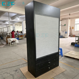 DSP Vietnam Factory Anti-theft Lockable Door Cigarette Display Wood Tobacco Fixtures <b>Drawer</b> Sales with Roller Shutter - Product Image 1