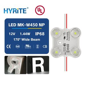 Modules LED HYRiTE 12V pour éclairage de lettres lumineuses, étanches IP68, lentille 170 degrés, 1,44W, haute luminosité - Product Image 1