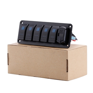 12V 20A / 24V 10A impermeable rojo/azul luz LED estilo Carling luz de conducción interruptor basculante para coche motocicleta barco remolque - Product Image 5