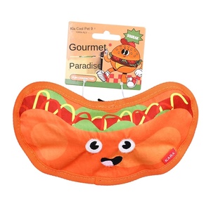 Jouets pour chiens transfrontaliers Molaires résistantes aux morsures Auto-soulagement Simulation sonore Hamburger Fries Bite Not Rotten Pet - Product Image 1