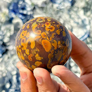 ลูกบอลคริสตัลอซาไลต์ธรรมชาติขัดเงา ขายส่ง อัญมณีบำบัด คริสตัลทรงกลม ของขวัญบำบัด ตกแต่งบ้าน CrystalHola Fashion - Product Image 1