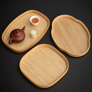 ถาดไม้ไผ่สไตล์ญี่ปุ่นลายพืชไม่สมมาตรสำหรับตกแต่งเสิร์ฟผลไม้ - Product Image 2