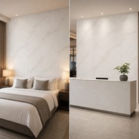 Revêtement mural en PVC imitation marbre blanc, flexible, 5-8 mm, imperméable, panneau mural décoratif en bambou et charbon de bois pour la décoration murale