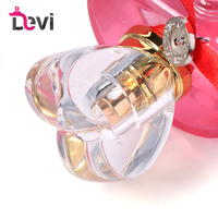 Nouveau design Devi – Flacons de parfum cylindriques en verre 50 ml, rose poudré, flacon de parfum rechargeable avec pompe vaporisateur vide