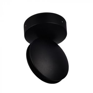 V-TAC VT-707 7W LED moderna lampada da parete IP65 nera con bianco caldo in alluminio 3000K Base del corpo del PC solare alimentato per uso esterno - Product Image 1