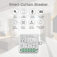 Module d'interrupteur intelligent pour rideaux Tuya ZigBee, conception WiFi domestique avec contrôle à distance par application mobile, fonction de basculement, commande vocale