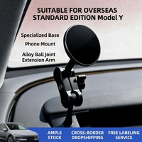 Support de téléphone pour voiture personnalisé LC pour Tesla Model Y Model 3 Refresh 360 °   Support de téléphone magnétique réglable pour tableau de bord, accessoires