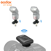 CT-16 de déclenchement Godox CT16 Set 1V2 Canaux Émetteur + Récepteur de déclenchement de Flash sans fil * 2pcs pour Canon Nikon Pentax Studio Flash