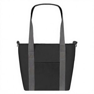 Bolsos de Mano Personalizados con Logotipo Grabado, Bolsos de Cuero Sintético Azul, Bolsos de Hombro Grandes para Mujer, Bolsos Tote - Product Image 2