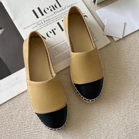 Chaussures Plates Femme Luxe Sandales à Enfiler Décontractées Chaussures Dames Fond Épais Mocassins Paresseux Espadrilles Femme
