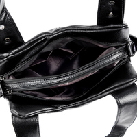 Sac fourre-tout à bandoulière de grande capacité en cuir PU souple vintage de luxe pour femmes Sac principal avec fermeture à glissière Sacs à main véritables