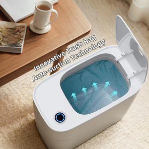 High Quality <b>Narrow</b> White Rectangular ABS Eco-Friendly Compact Space-Saving Standing Home Office <b>Storage</b> Bucket Privacy - Product Image 3
