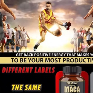 Suplemento OEM de Raíz de Maca, Raíz de Ginseng, Raíz de Ashwagandha y Tribulus Terrestris 8050 Mg, Apoya la Fuerza Masculina, Cápsulas de Maca Roja - Product Image 5