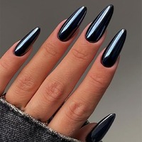 BIN Black Effect Nail Mica Magic Plating-Crystal Mirror Chrome Nail Art Powder
