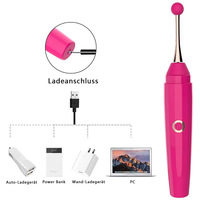 G-Punkt Klitoris Massage USB Kleiner Zauberstab Vibrator Stiftform 10 Vibrationen Brustwarzen-Stimulation Sexspielzeug Stift-Vibrator für Frauen