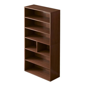 Estantería Multiusos de Madera Moderna, Estantería de Pie con <span class=keywords><strong>Niveles</strong></span>, Estantería para Libros, Estantes de Almacenamiento para Sala de Estar, Cubo Inclinado para Pared - Product Image 5