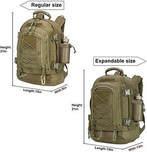 Sac à dos tactique Molle robuste <span class=keywords><strong>de</strong></span> 55 L, idéal pour la survie en extérieur, grand sac d'assaut <span class=keywords><strong>de</strong></span> 3 jours, fermeture éclair étanche, fourni par l'usine - Product Image 4