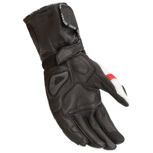 Gants de moto Befast SENTUL CE en cuir de course noir blanc rouge XL - Product Image 2