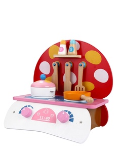 2020 oferta especial de la educación temprana que cocina papel juguete venta directa del fabricante rosa de cocina de Madera Jug - Product Image 2