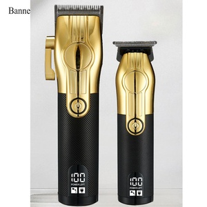 Banne chuyên nghiệp không dây tóc tông đơ chải chuốt Kit Zero khoảng cách điện Máy cắt tóc thép không gỉ - Product Image 3