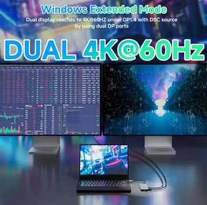 แท่นเชื่อมต่ออุปกรณ์ 12 in 1 <span class=keywords><strong>Wavlink</strong></span> WL-UMD306B แบบ <span class=keywords><strong>USB</strong></span> A และ <span class=keywords><strong>USB</strong></span> C พร้อมพอร์ต Ethernet 2.5G และพอร์ต Display - Product Image 4
