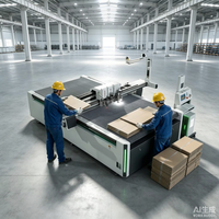 Machine de découpe numérique CNC à couteau oscillant automatique pour la découpe de boîtes, de cartons, de boîtes cadeaux, et le découpeur à plat pour matrices