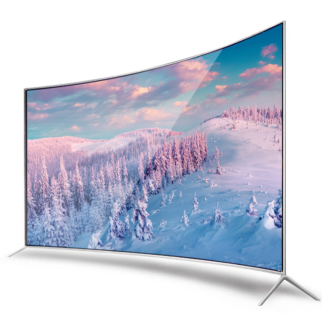 Factory Wholesale Smart Tv 55 Inch Curved Large Screen Tv 55 Inch 4k Smart Home Use Flat Screen Tv 55 Inch