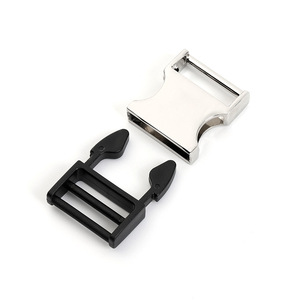 Side Release Buckle Zinc Alloy Silver Adjustable <b>Webbing</b> For Bags Durable Hardware Accessory - Product Image 3
