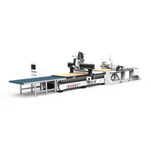 Travail du bois professionnel 9kv rapide CNC Machine d'emboîtement entièrement automatique 1325 Atc nidification CNC Machine ligne avec tête de forage - Product Image 1
