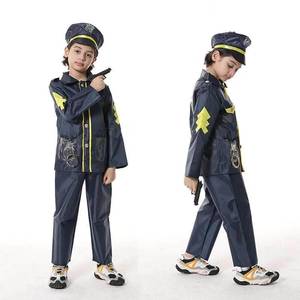 Costume de <span class=keywords><strong>pompier</strong></span> pour Halloween, tenue de fête pour enfants, costume de policier, avocat, pilote, médecin, ouvrier, costumes de jeu de rôle pour enfants - Product Image 4