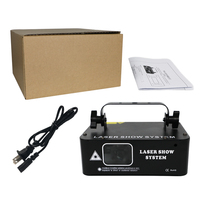 Projecteur laser DMX pleine couleur à une tête, projecteur d'animation, lumières de scène, faisceau lumineux activé par le son, lumière laser pour discothèque, piste de danse