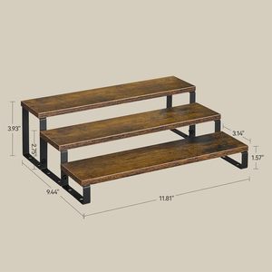 Stile Vintage portaspezie marrone <span class=keywords><strong>cucina</strong></span> in legno portaspezie Display montante per feste organizzatore di condimenti - Product Image 3