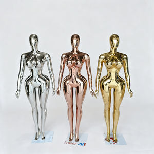 <span class=keywords><strong>Pas</strong></span> <span class=keywords><strong>cher</strong></span> Femme Corps Complet BBL Curvy En <span class=keywords><strong>Plastique</strong></span> Galvanoplastie <span class=keywords><strong>Mannequin</strong></span> Brillant Corps Complet Chrome Mannequins - Product Image 2