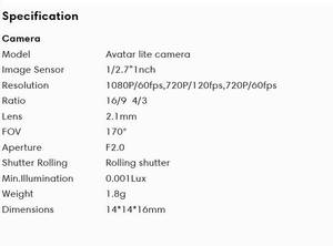 Ensemble de transmission vidéo numérique CADDX WALKSNAIL MINI 1S, léger, 6,8 g, en plastique - Product Image 4