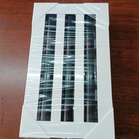 Grilles d'aération linéaires à fentes en aluminium pour système de climatisation HVAC à 2 fentes
