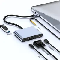 Bộ Chuyển Đổi 5 Trong 1 USB C Sang HDMI USB 3.0 VGA PD Cổng Sạc 87W Với Truyền Dữ Liệu Cho MacBook