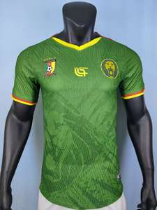 Maglia da Calcio della Nazionale del Camerun 25/26 Versione Giocatore/Tifoso Coppa d'Africa Cross Manica Corta Scollo a V 100% Poliestere - Product Image 6